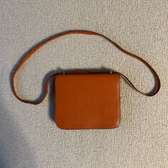 Hermes Orange Constance Leather Crossbody Bag - Picture 2 of 12